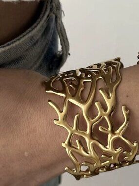 Golden Coral Dreams Bracelet by Bimini Beachwear